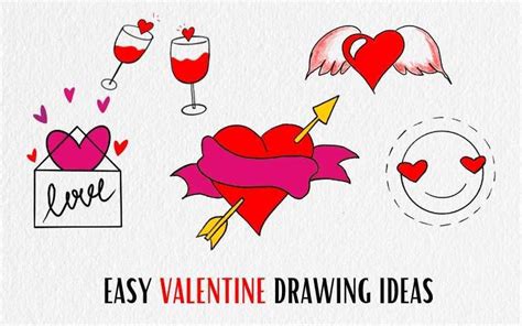 20 Easy Valentine Drawing Ideas For Beginners Choose Marker