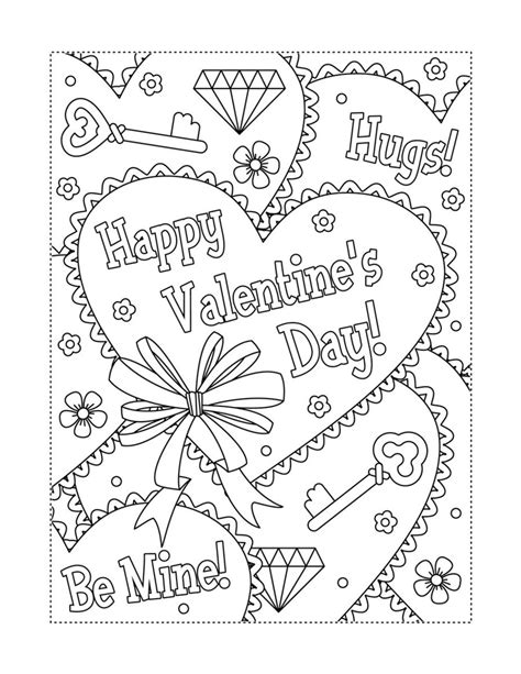 30 Valentine S Day Coloring Pages Free Printable For Kids Adults Parade