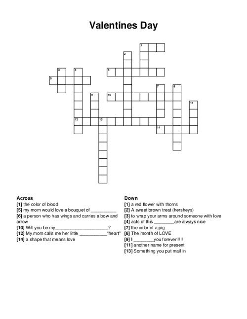 5 Best Valentine’s Day Crossword Puzzle Ideas