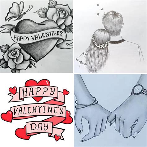 5 Minimalist Valentine’s Day Drawing Designs For Artists