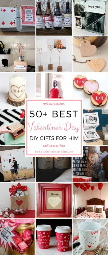 50 Diy Valentines Day Gifts For Him Prudent Penny Pincher