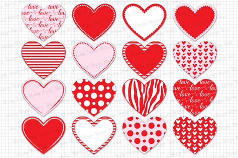 7 Creative Valentine Hearts Clip Art Ideas