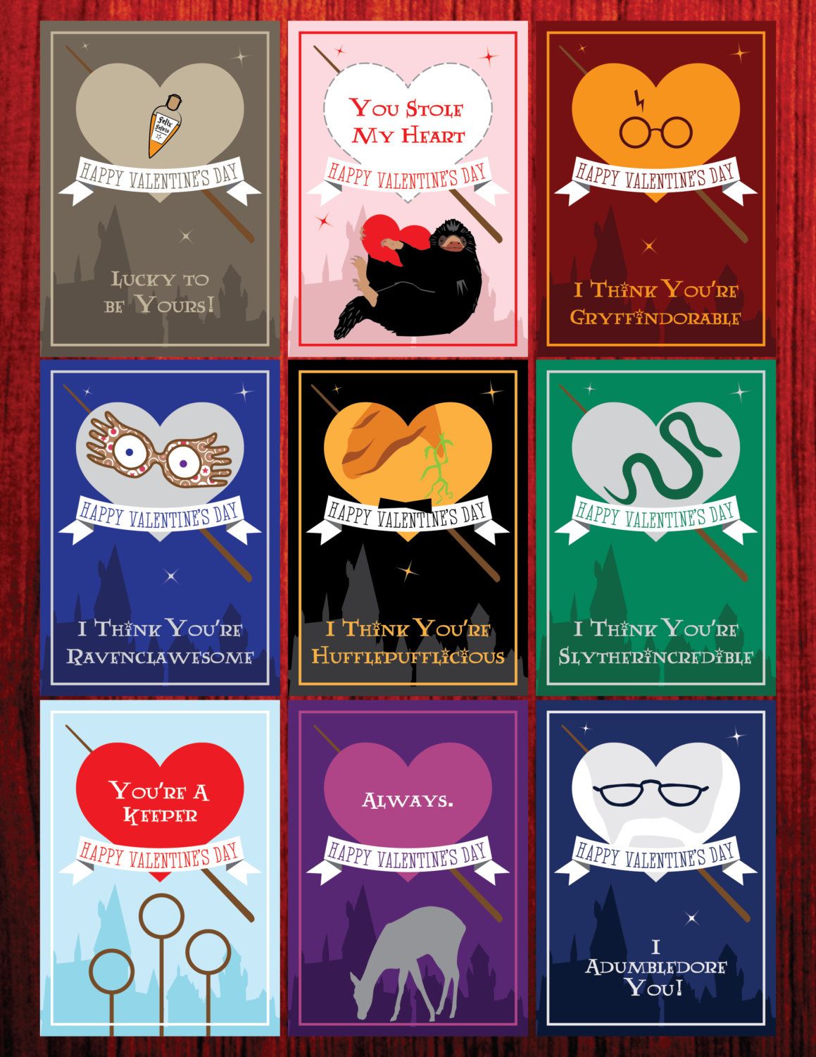 7 Diy Harry Potter Valentine’s Day Card Designs