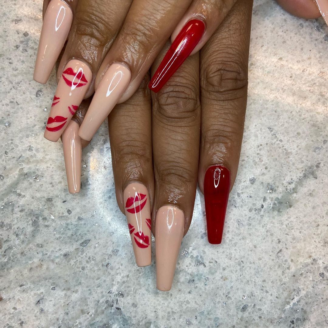 7 Tips For Perfect Coffin Valentines Acrylic Nails