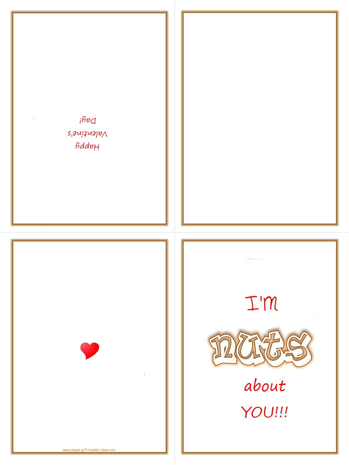 8 Best Images Of Free Printable Fold Valentine Cards Free Printable