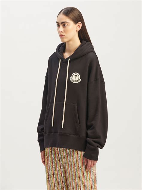 8 Moncler Palm Angels Hoodie In Black Palm Angels Official