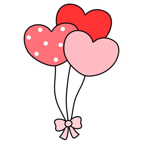 Balloon Valentine S Day Filled Clipart Love 12805814 Png