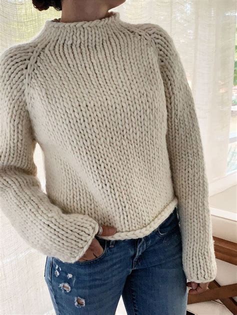 Beginner Friendly Knitting Pattern Gallant Sweater Chunky Cropped