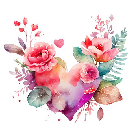 Big Heart With Flowers To Impress Your Valentine Love With A Beautiful Message Card Valentine