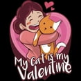 Cafepress My Cat Is My Valentine Pajamas Women Amp 39 S Dark Pajamas Walmart Com