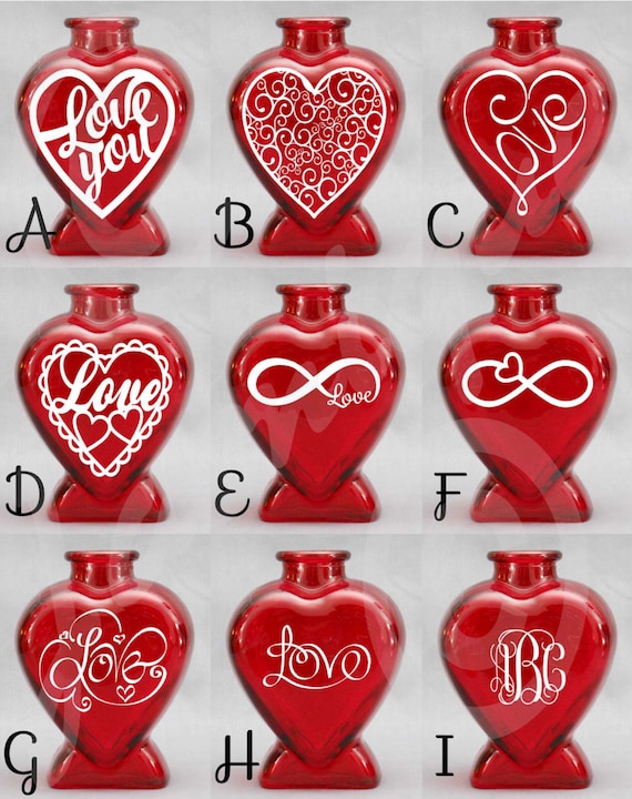 Can Empty Valentines Vases Be Personalized?