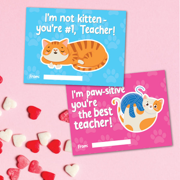 Cat Valentine Cards For Kids Simple Everyday Mom