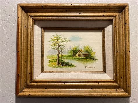 Catherine Parker Melton Original Oil Painting On Board Vintage Etsy