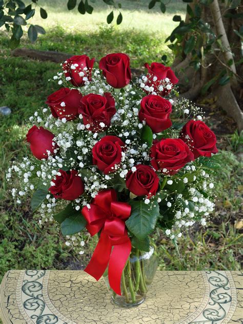 Classic Dozen Roses Bouquet In Venice Fl Venetian Flowers