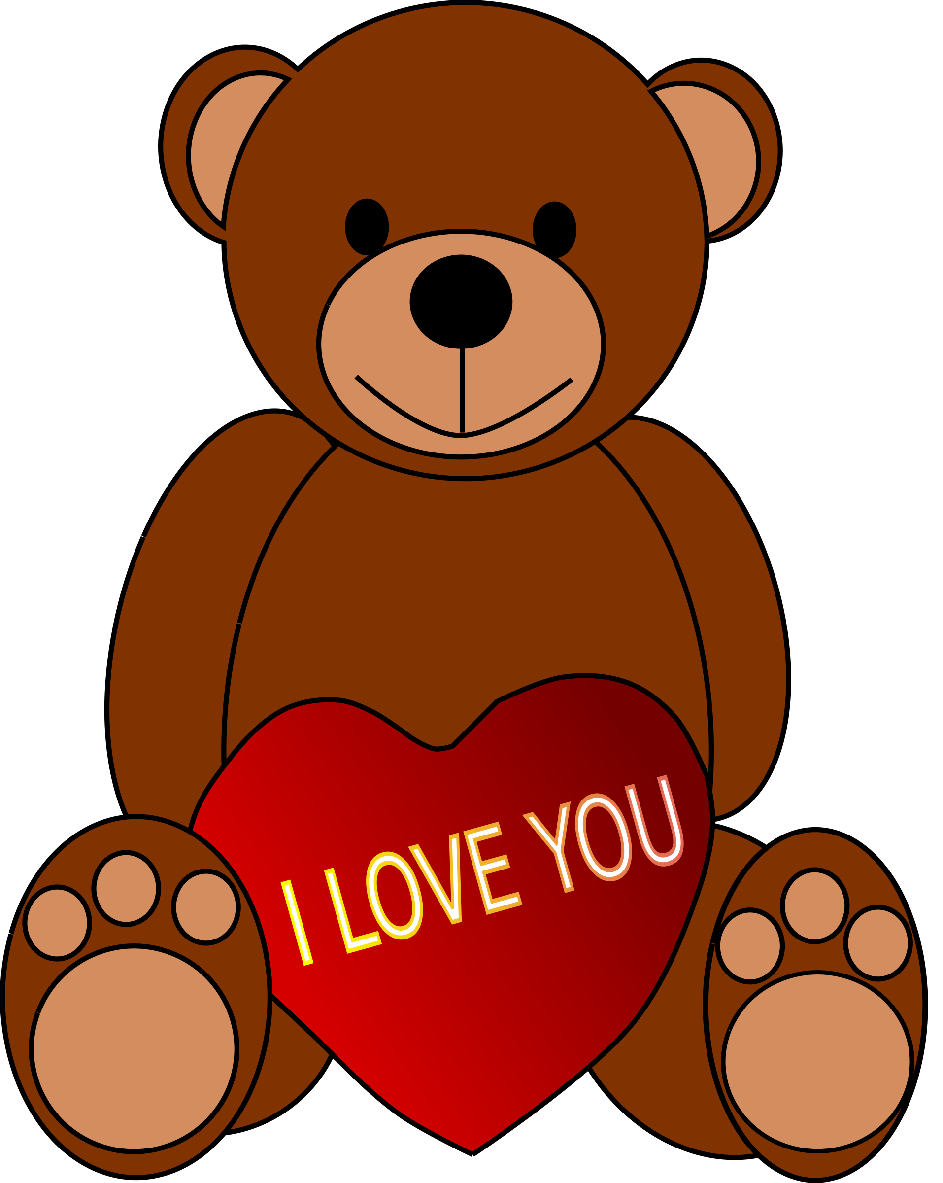 Clipart Valentine Amp 39 S Day Teddy Bear