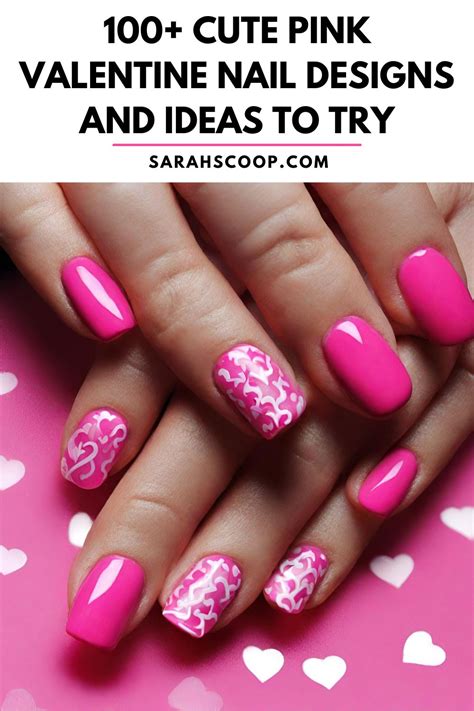 Complete Guide For Pink Valentines Nail Art