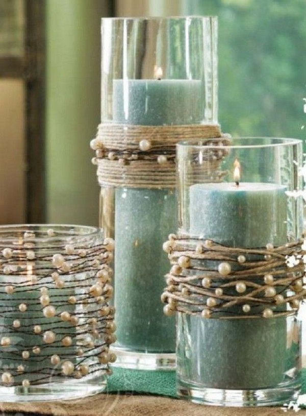 Diy Candle Holder With Roses Diy Candle Holders Diy Candles Candles