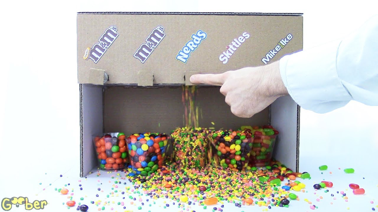 Diy Candy Vending Machine From Cardboard At Home Youtube