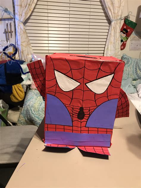 Diy Spiderman Valentine Card Box S Day Day Es S