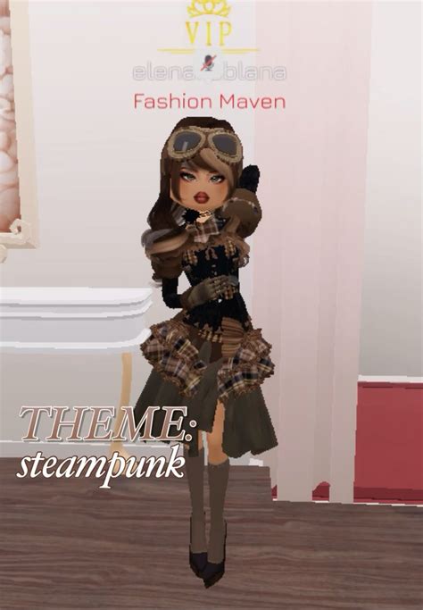 Dress To Impress Roblox Game Ideas Steampunk In 2024 Glamour Dress Dress To Impress Retro Dress