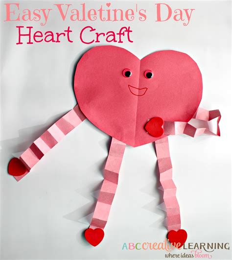 Easy And Cute Valentine S Day Heart Craft For Kids