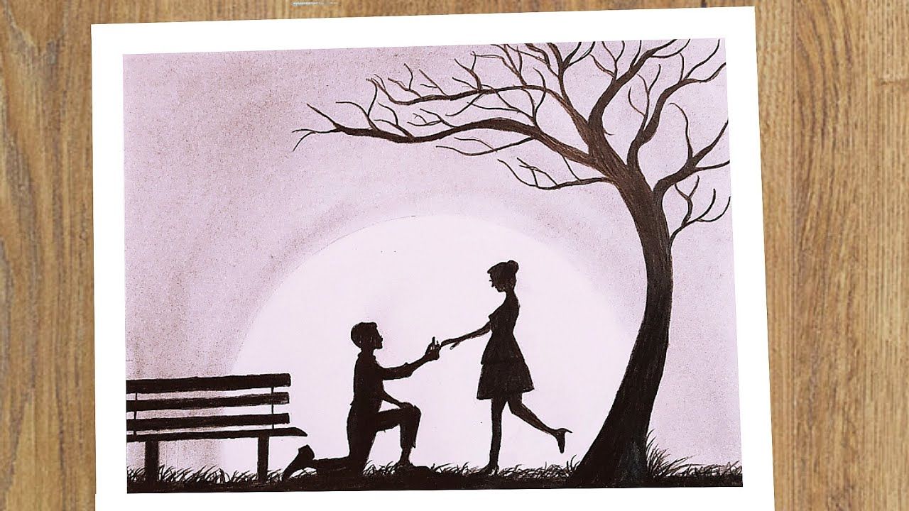 Easy Romantic Love Painting 60 Valentine S Day Romantic Drawing Ideas