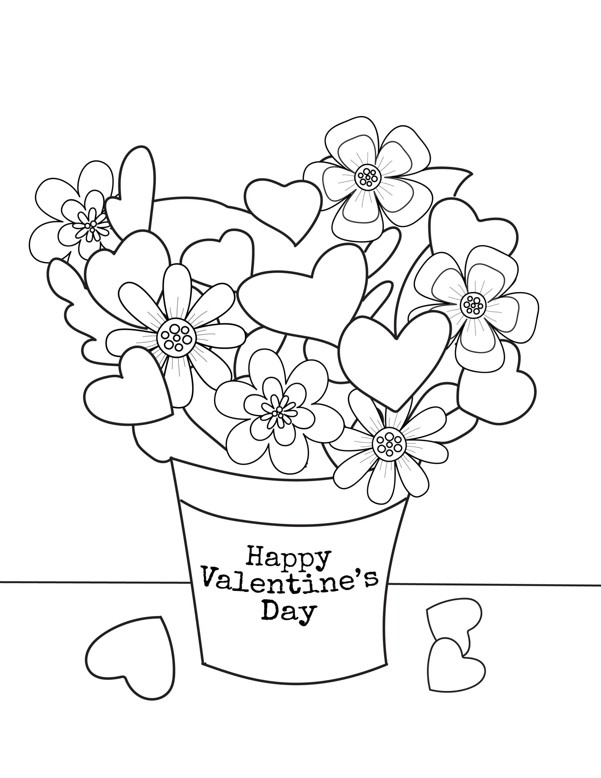 Free Printable Valentines Coloring Sheets