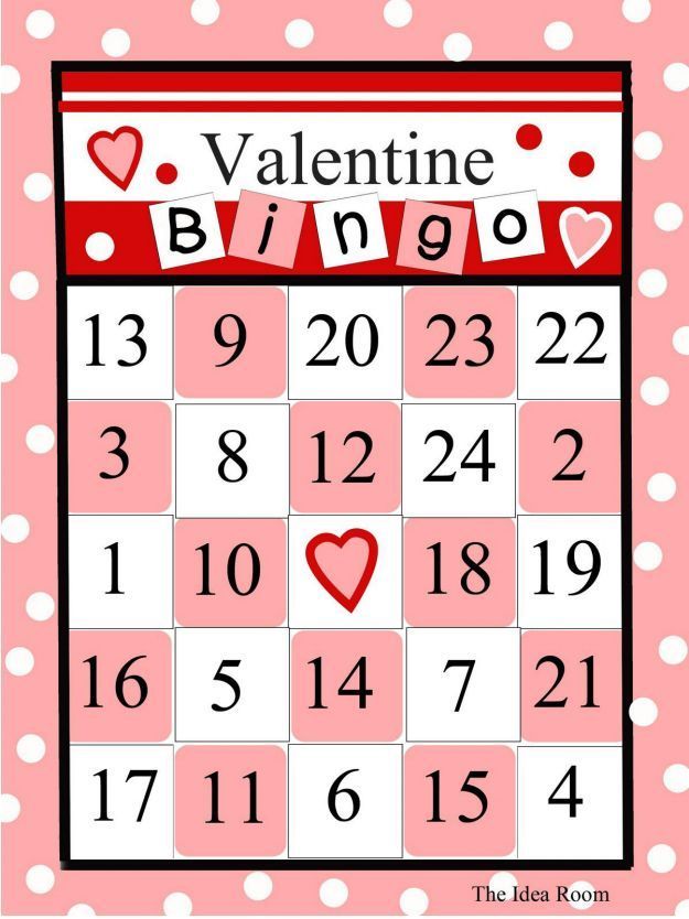 Free Valentine’s Day Bingo Templates