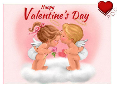 Happy Valentine S Day Cupid Kiss Pictures Photos And Images For