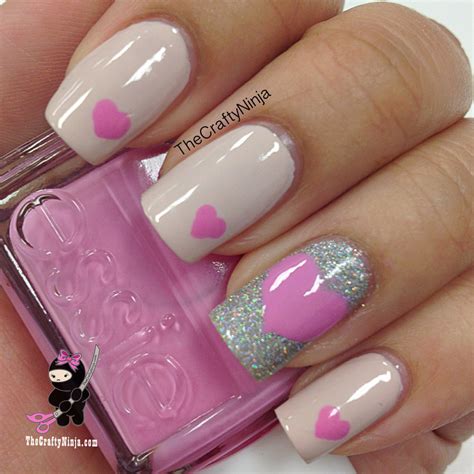 Heart Nails Diy Love Nails Pink Nails Heart Nail Art Pink Nail Art