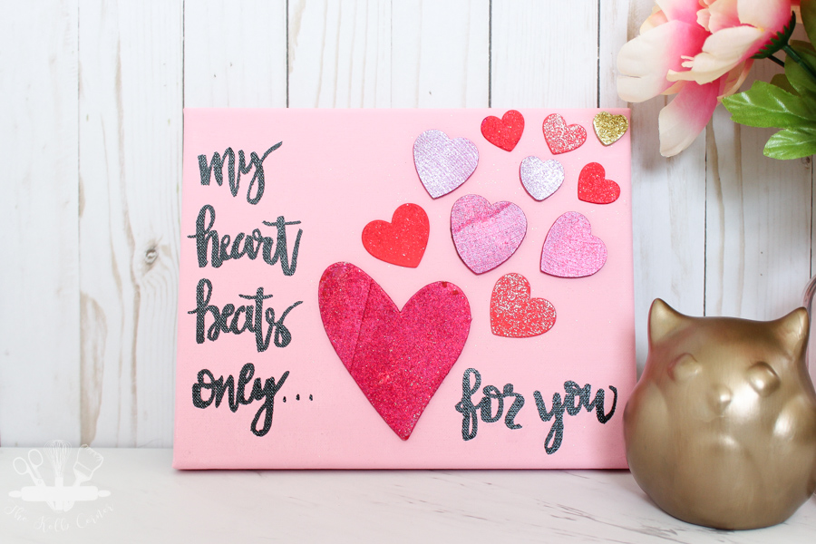 How To Create Valentine’s Day Canvas Art