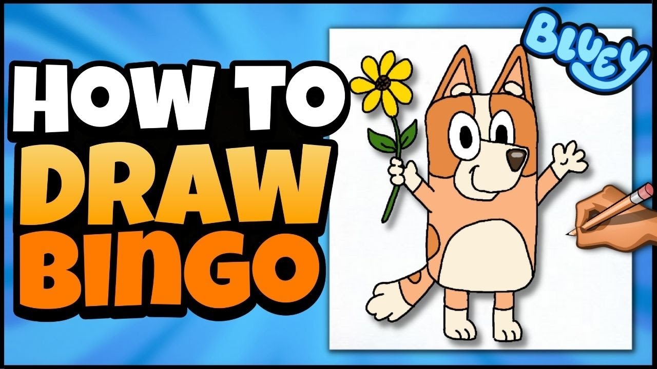 How To Draw Bingo Bluey Official Website Kids Art Projects Cute