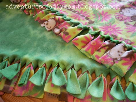 How To Make A No Sew Fleece Blanket Without Knots Adventures Of A Diy Mom