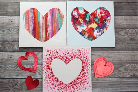 How To Paint Valentine’s Day Canvas Art