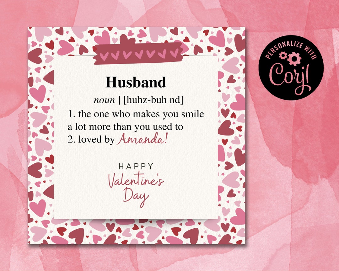 How To Personalize A Valentine Card For Husband?