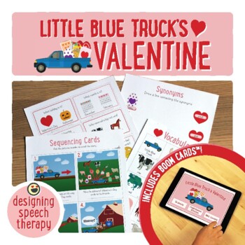 Little Blue Truck S Valentine Book Companion With Boom Cards Tpt