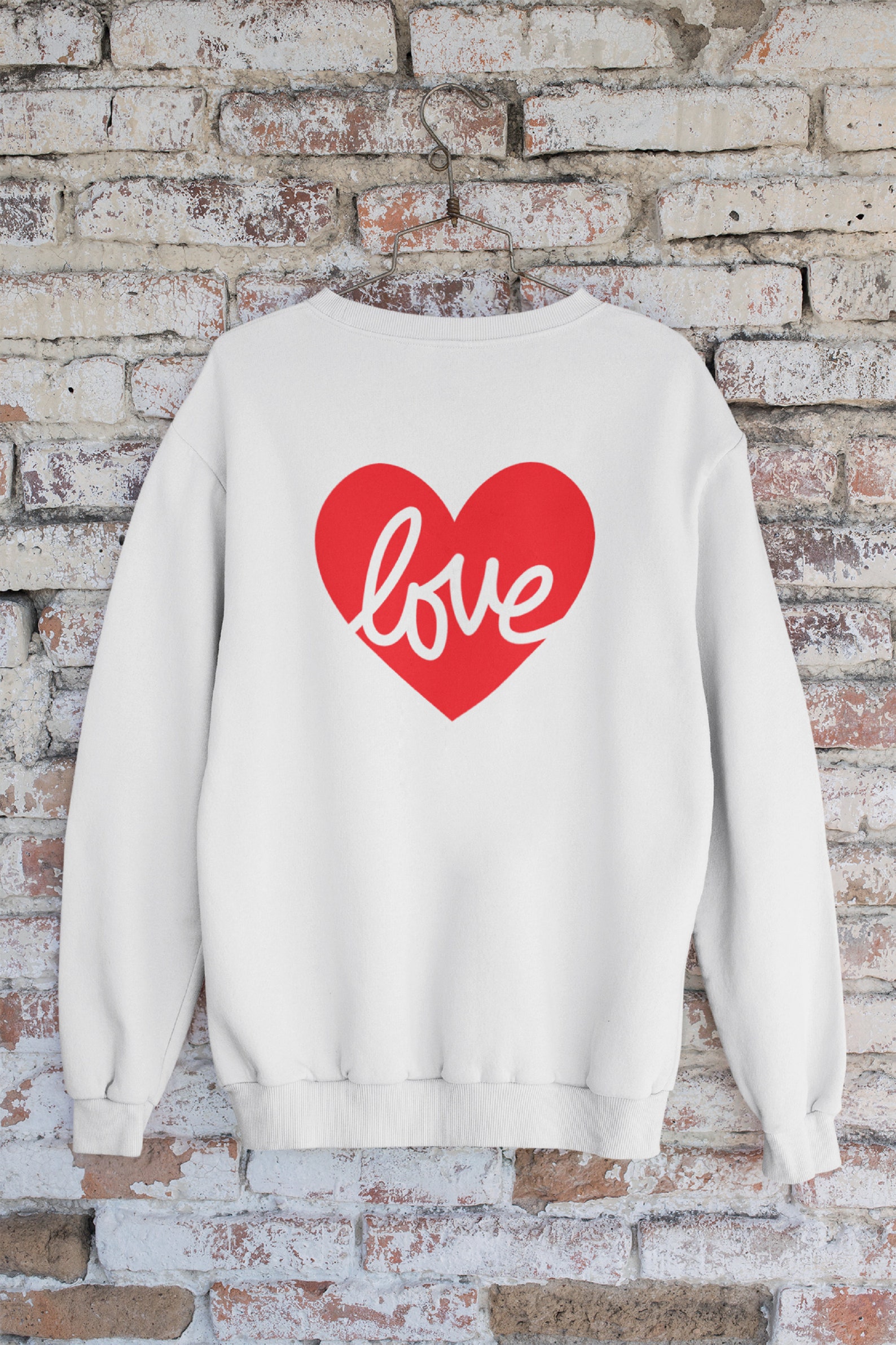 Love Sweatshirt Heart Sweatshirt Valentine Gift Etsy