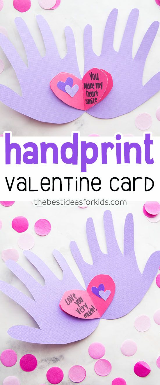 Make An Adorable Handprint Valentine Craft With Just A Few Supplies