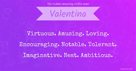 Meaning Of Valentina