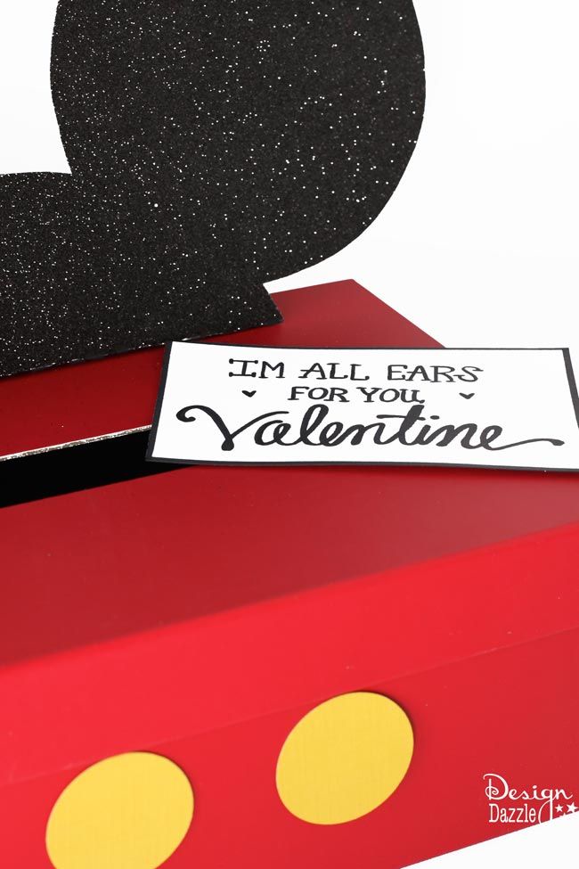 Mickey And Minnie Mouse Valentine Card Box Free Printable Valentine