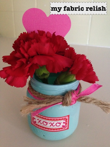 My Fabric Relish Recycled Valentine S Vases