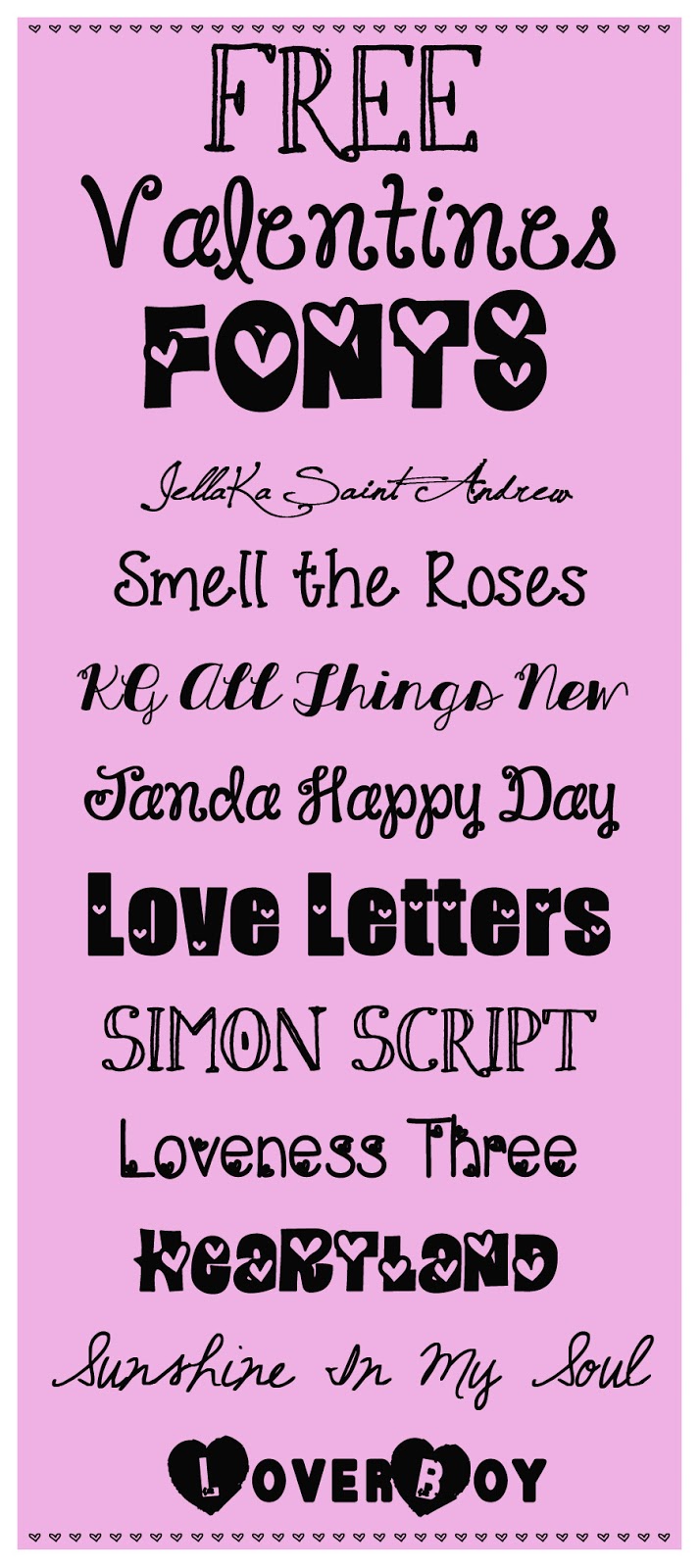 Our Reflection My Favorite Free Fonts For Valentine Amp 39 S Day