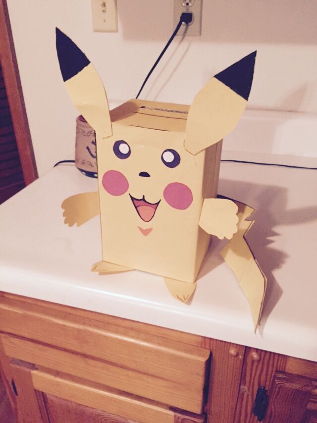 Pikachu Valentine Box Pokemon Valentines Box Valentine Box Pokemon