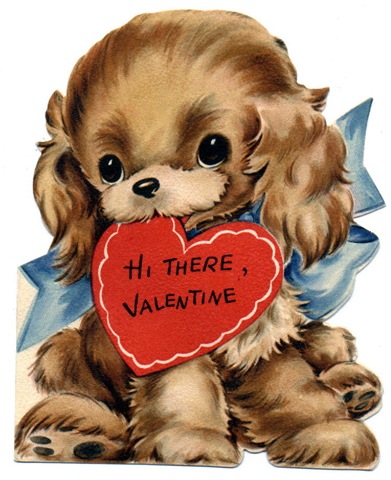 Pin On Valentines Vintage Valentine Cards Vintage Valentine Crafts Puppy Valentines