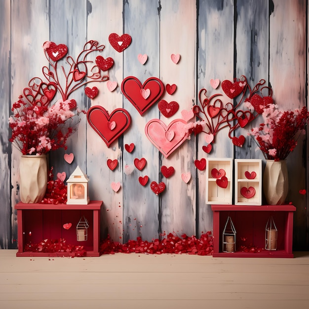 Premium Photo Valentine Amp 39 S Day Backdrop Valentine Party Background