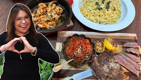 Rach Amp 39 S Valentine Amp 39 S Day Meal Shrimp Fra Diavolo Brown Butter Tagliatelle Steaks With Balsamic