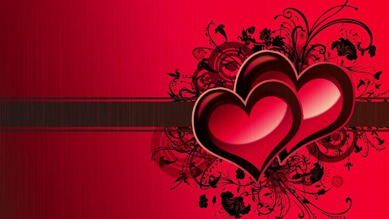 Red Flowers Valentine Amp 39 S Day Love Image Heart Hd Wallpaper Wallpaper Flare