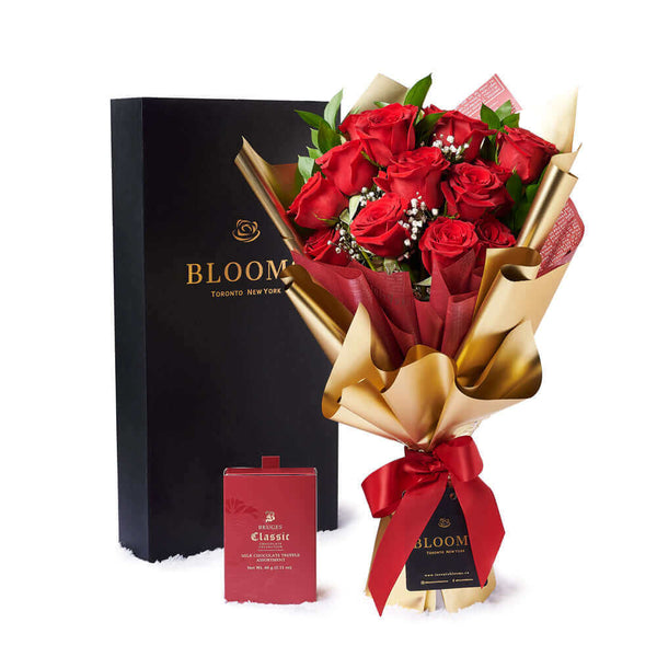 Rose Gifts Valentine S Day Dozen White Rose Bouquet With Box Chocolate Los Angeles Delivery Los Angeles Blooms