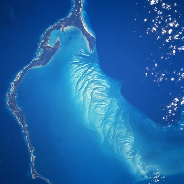 Satellite Image Photo Of Eleuthera Island Bahamas