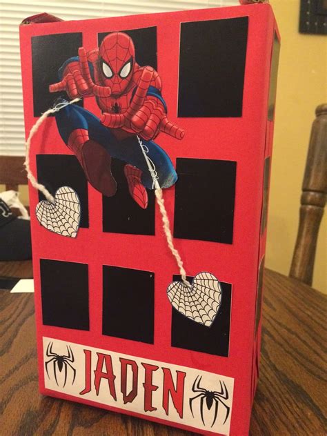 Spider Man Valentine S Day Box Valentine Card Box Valentines For